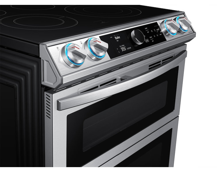 Samsung 30" 6.3 cu. ft. Smart SlideIn Electric Range with Flex Duo